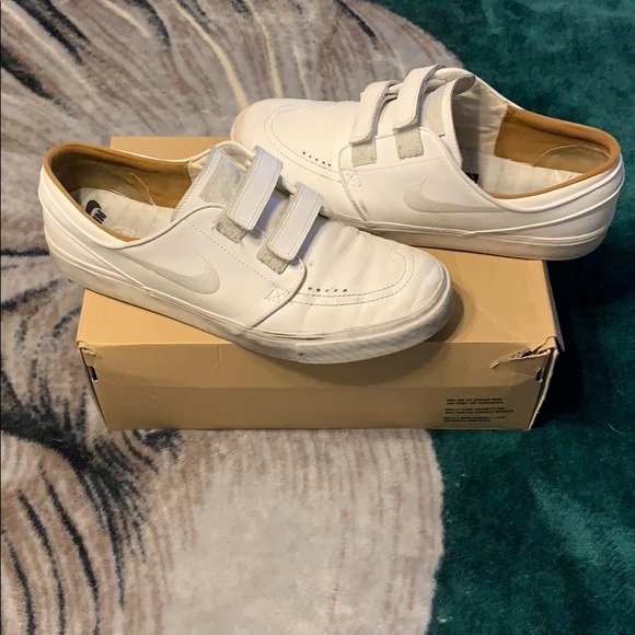 nike sb stefan janoski white leather